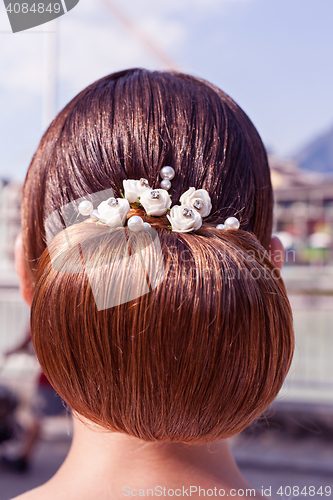 Image of The most beautiful bride hairstyle!