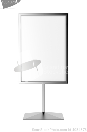 Image of Silver advertising stand