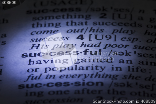 Image of Spelling Successful word