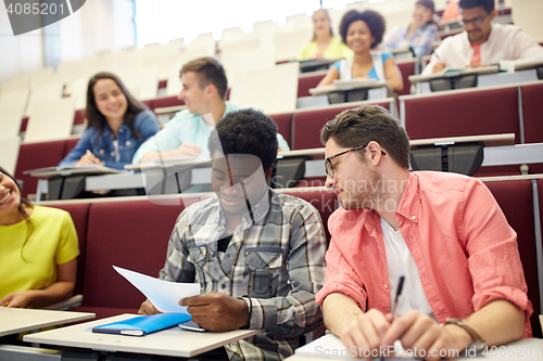Image of group of international students in lecture hall