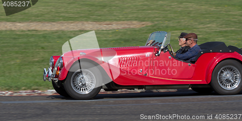 Image of Red vintage car