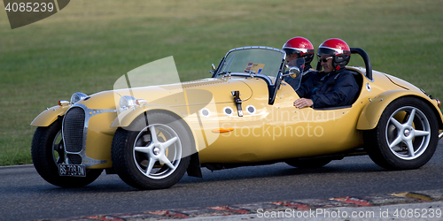 Image of Yellow vintage car