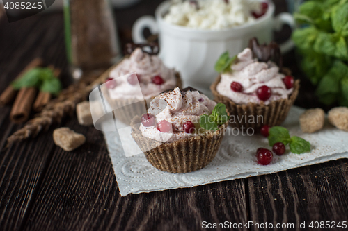 Image of Homemade dessert from cottage cheese