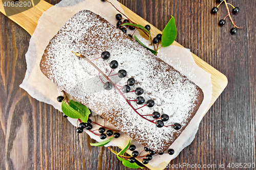 Image of Fruitcake bird cherry on board top