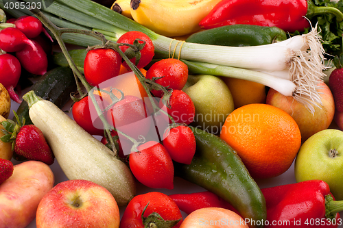 Image of Fresh vegetables and fruits