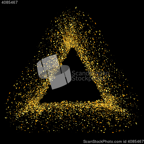 Image of Gold Triangle Frame