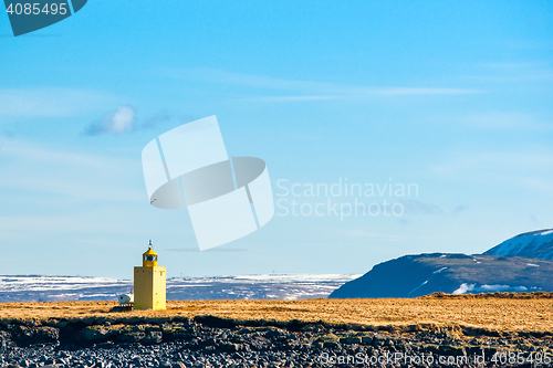 Image of Lighthouse in an icelandic landscape