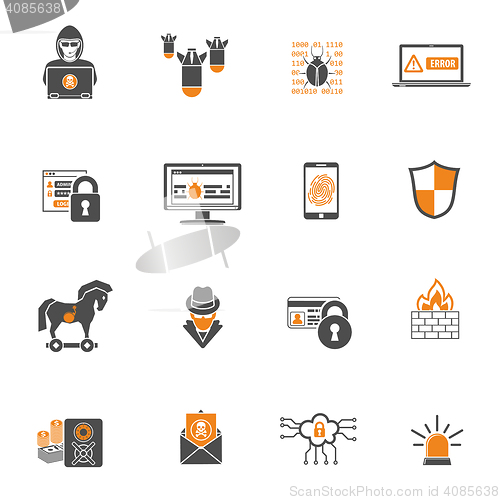 Image of Internet Security Icon Set