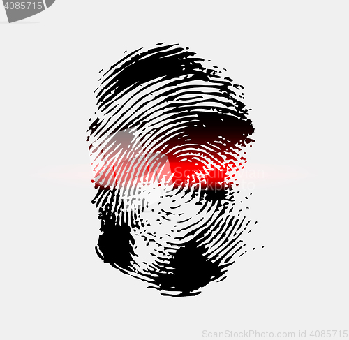 Image of Ray scanner scan fingerprint
