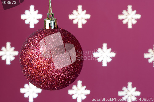Image of Christmas ball background (selective and soft focus)