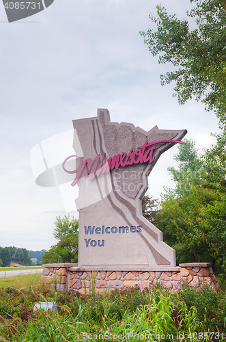 Image of Minnesota welcomes you sign