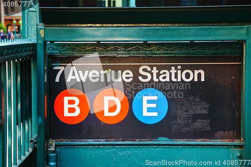 Image of 7th Avenue subway sign