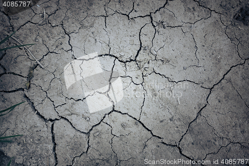 Image of dry mud land background texture