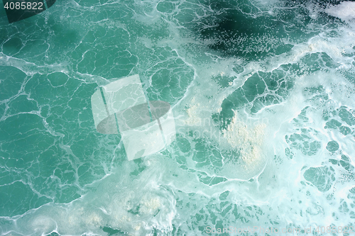 Image of sea surface top view