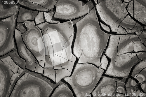 Image of dry mud land background texture