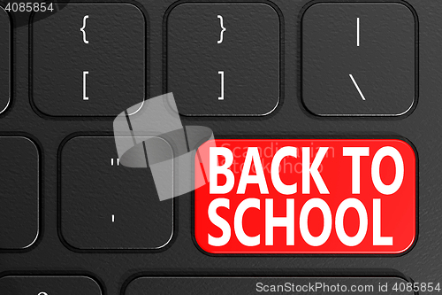 Image of Back to School on black keyboard