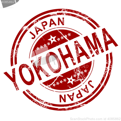 Image of Red Yokohama stamp 