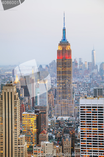 Image of New York City aerial overview