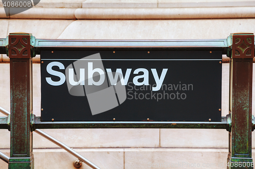 Image of Subway station sign