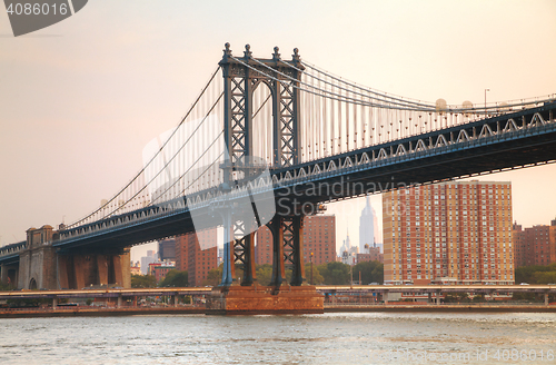 Image of Manhattan bridge in New York City