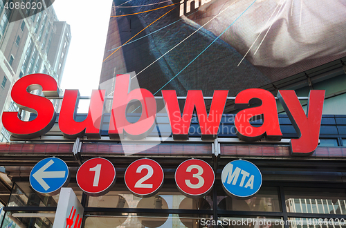 Image of Subway station sign