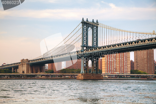 Image of Manhattan bridge in New York City