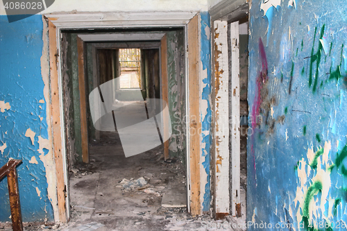 Image of long corridor in the old house