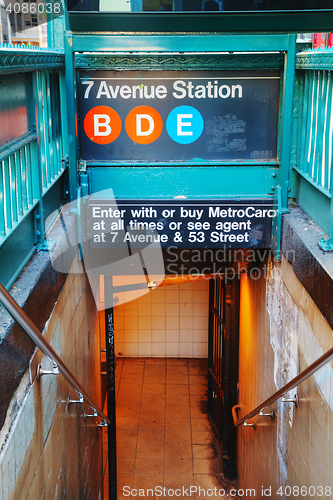 Image of 7th Avenue subway sign