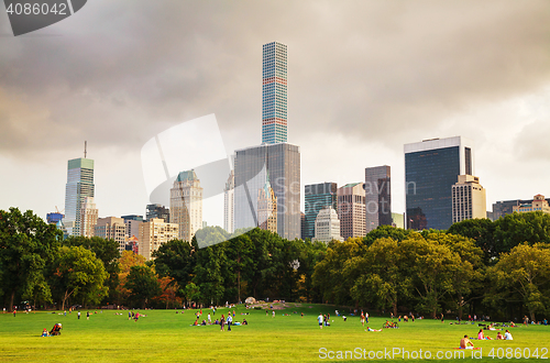 Image of Manhattan cityscape as seen from the Central park