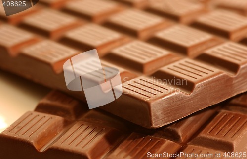 Image of bars of chunky chocolate