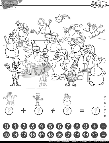 Image of maths game for coloring