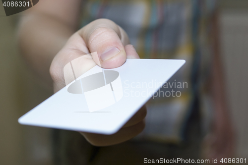 Image of Hand statches card