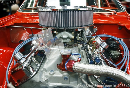 Image of Tricked out car engine