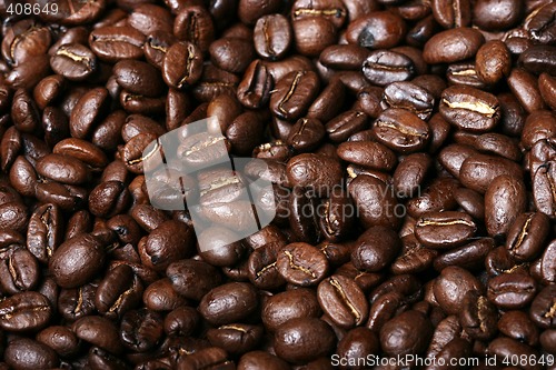 Image of fresh coffee beans background