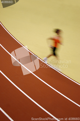 Image of Motion blurred runner