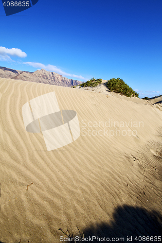 Image of abstract  mountain  lanzarote spain 