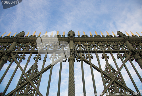 Image of Royal Palace gate detail