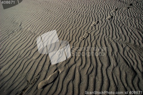 Image of Footprints in natural sand