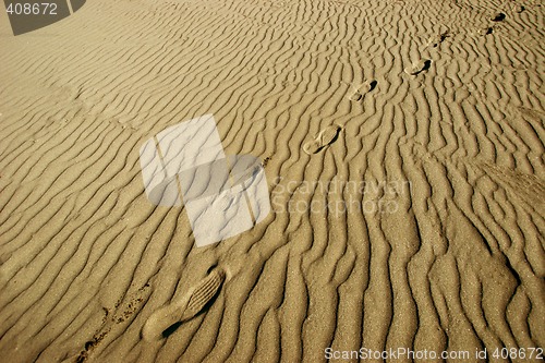 Image of Footprints in natural sand