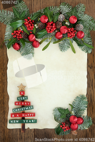 Image of Abstract Christmas Border