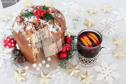 Image of Chocolate Panettone Cake and Mulled Wine