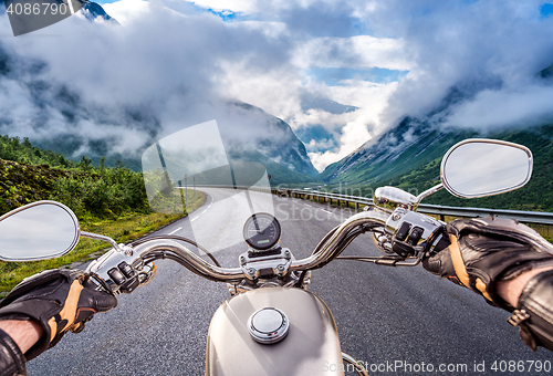 Image of Biker First-person view