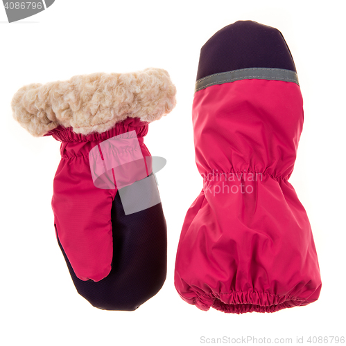 Image of Children\'s autumn-winter mittens
