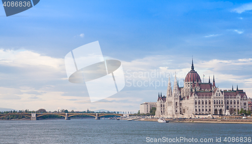 Image of Budapest parliament view