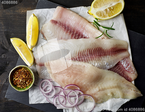 Image of fresh raw fish fillets