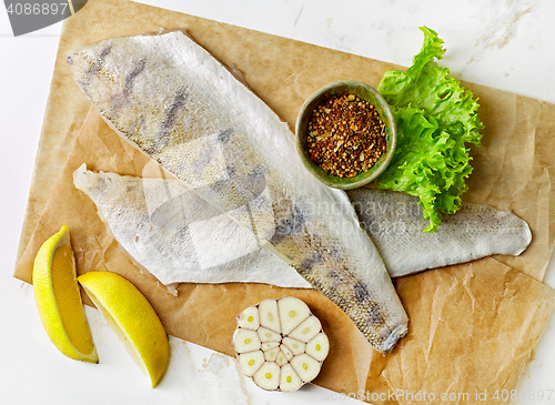 Image of fresh raw fish fillet