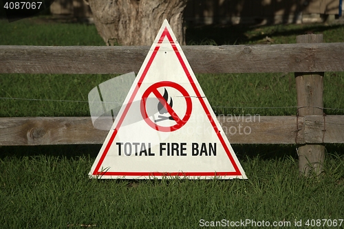 Image of Fire Ban Sign