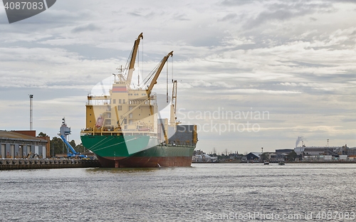 Image of Industrial ships in port