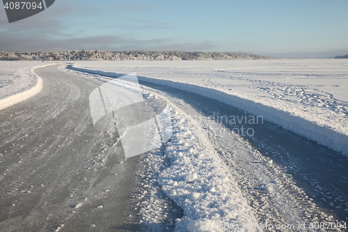 Image of Frozen lake