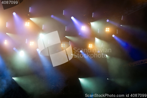 Image of Colorful Concert Lighting